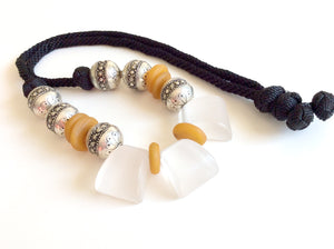 Modern marrocan necklace,berber metal beads