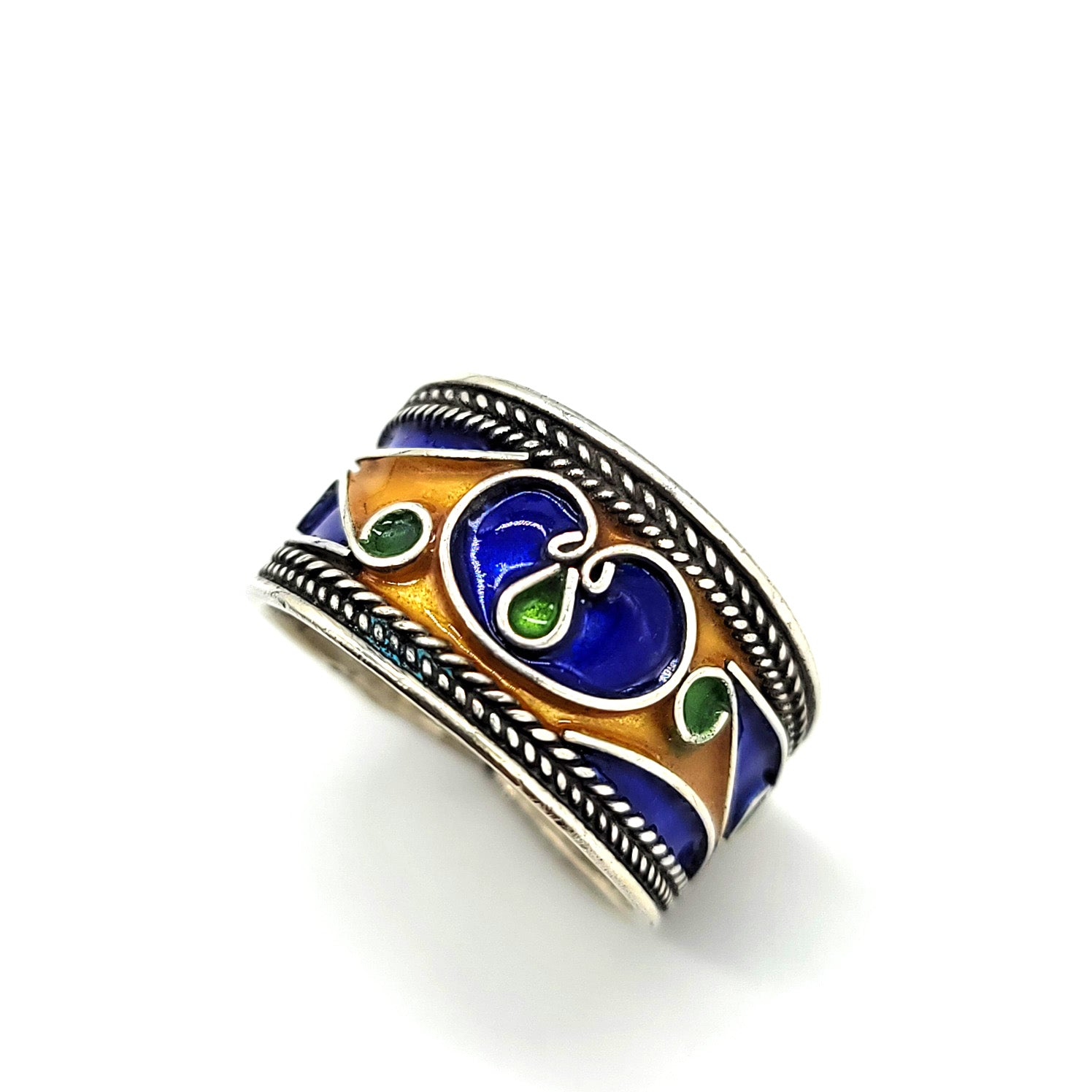 Moroccan silver Tzinit ring One Thousand Hands Store